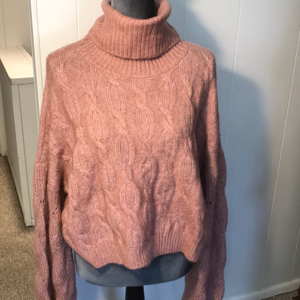 Love tree sweater cowl neck